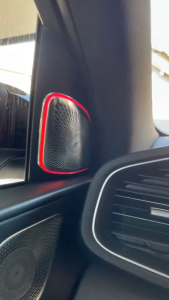 Cover loa treble Burmester LED 64 màu Hi-end – Cột A Mercedes GLS GLE X167 – Cắm jack zin – Loại 1