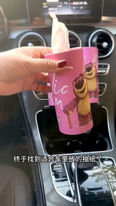 🇲🇾Readystock🇲🇾 Car Tissue Box 40pcs Cartoon Home Portable Tissue Holder Cute Car Interior Accessories