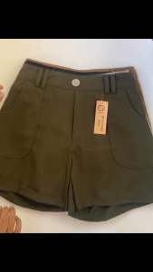 Celana Pendek Wanita Highwaist Korean Style Dewasa Hotpants Wanita Polos Bahan Katun Tebal Adem