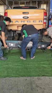 กันชนท้าย Ford Ranger 2012-2021 รุ่น RB-013 แบรนด์ LWN4x4 กันชนหลังออฟโรด OFF ROAD กันชนเหล็กหนา ลากได้จริง