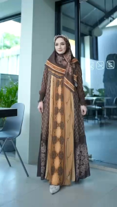 Gamis Dress Santera Set Jilbab Soekha Premium