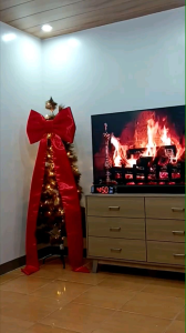 Christmas tree bow decorations oversized bow giant ribbon