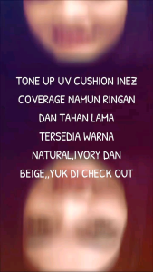 TONE UP UV CUSHION INEZ: Produk Perawatan Kulit untuk Semua Jenis Kulit