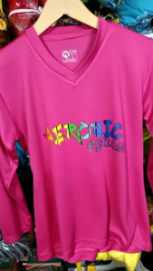 Baju Senam Wanita Aerobic Lengan Panjang Dri-Fit Terbaru Aerobic Squad006