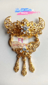 Bros Kebaya Kutubaru Susun 2/3 Mewah Motif RANDOM Alloy Material Souvenir Aksesoris