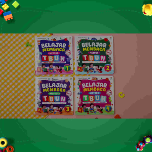 Buku Aktivitas Latihan Baca | Belajar Membaca Metode TBUN | 1 Set 4 Level | Ziyadbooks