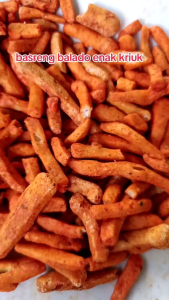 Basreng balado pedas manis kemasan 500gr /kemasan 250gr /kemasan 1kg