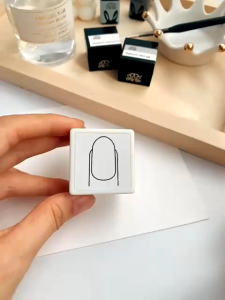 Bộ khuôn in kèm mực in form móng dùng để vẽ mẫu nail móng tay có 2 mẫu ( form vuông & form thang )