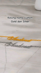 Kalung Nama Anak Titanium Anti Karat dan Luntur
