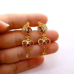 Subang Gantung Skru Design Indian 3.51G Emas 916 Yon Hing