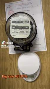 Công Tơ Điện 1 pha 2 Dây 20(80)A Có giấy kiểm định