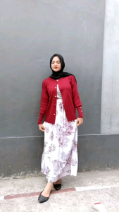 cardigan rajut kancing tangan