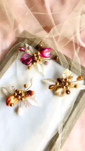 Bros Brooch Peniti Jarum Blazer Bunga