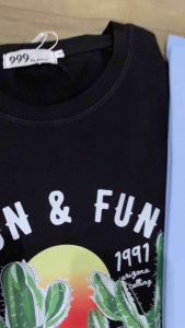 Áo thun thái chữ Sun & Fun from rộng 50-65kg