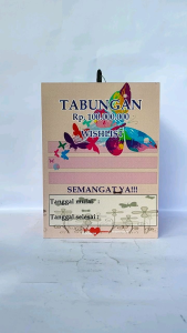 Celengan Target Viral Jumbo 100juta+kunci Gembok Premium Tahan Air