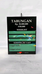 Celengan Target Kunci Ganda 30 Juta Kotak Kayu