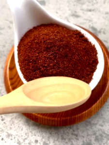 พริกป่นเผ็ดมาก พริกป่นละเอียด พริกขี้หนูคั่วเตาฟืน แพ็คคู่ 400 กรัม(กลมคู่)