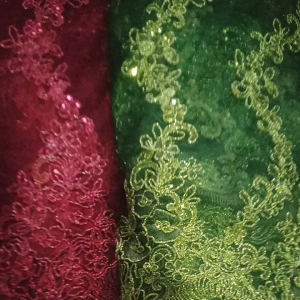 Kain Brokat Premium & Kain Tile Meteran Mewah