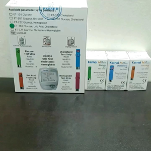 Kernel Multi Function Monitoring System Glucose Cholesterol Uric Acid With Strips