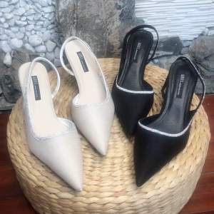 Giày cao gót quai hậu 7 phân dây viền đá lấp lánh TT120