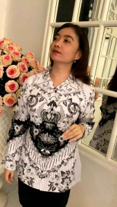 Seragam Batik PGRI Atasan Wanita Lapis Furing Bahan Standar PGRI Halus
