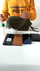 Tas selempang pria slingbag bahan tebel model kekinian