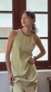 5pm.sun | daydream dress : เดรสยาวผ้า silky satin ใส่สบายพร้อมเชือกผูกรอบเอว nice for wedding :-)