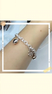 🔥PROMO🔥Original 925 Pure Silver Lucky Clover Charm Bracelet** Gelang Tangan Perak**925纯银四叶草手链
