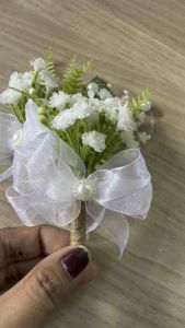 Simulation baby’s breath Chest Corsage/Boutonniere for all occasions
