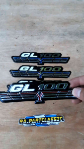 Emblem Box Aki GL100 Bahan Plat Model Garuda Detail Model Original