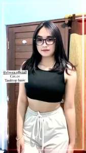 Tanktop Crop Basic Polos Tanpa Cup Bra/Busa (CET.01) Spandeck Rayon Premium Hanya Tanktop Saja