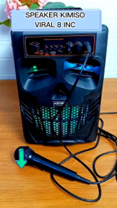 SPEAKER BLUETOOTH PORTABEL 88 INCH KIMISO QS-7801 BONUS MIC KARAOKE + REMOTE//SPEAKER KARAOKE 7801 Termurah