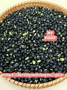 500g đậu đen lòng xanh rang muối