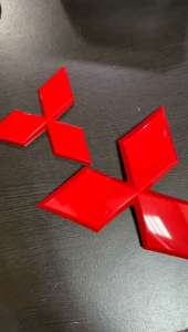 Emblem Logo Depan Belakang Mitsubishi Xpander 2017 2024 2025 Hitam Merah Carbon