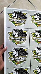 Stiker Brewog Audio | Stiker Audio | Stiker Audio Soundsystem | Stiker Sound System Anti Air | Stiker Logo Sound System Bahan Vynil
