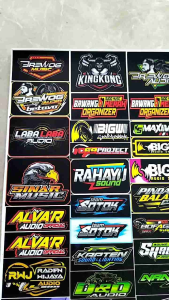 Stiker Soundsystem | Stiker Audio | Stiker Audio Soundsystem | Stiker Sound System Anti Air | Stiker Logo Sound System Bahan Vynil