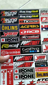 Stiker Racing | Stiker Motor Sport | Stiker Anti Air | Stiker 1 Lembar | Stiker Pack