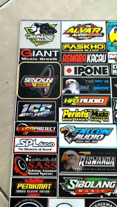 Stiker Soundsystem | Stiker Audio | Stiker Audio Soundsystem | Stiker Sound System Anti Air | Stiker Logo Sound System Bahan Vynil