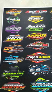 Stiker Soundsystem | Stiker Audio | Stiker Audio Soundsystem | Stiker Sound System Anti Air | Stiker Logo Sound System Bahan Vynil