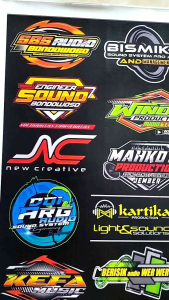 Stiker Soundsystem | Stiker Audio | Stiker Audio Soundsystem | Stiker Sound System Anti Air | Stiker Logo Sound System Bahan Vynil
