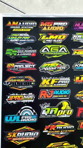 Stiker Soundsystem | Stiker Audio | Stiker Audio Soundsystem | Stiker Sound System Anti Air | Stiker Logo Sound System Bahan Vynil