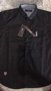 ERKAPE KIDS Kemko kemeja hitam anak laki-laki // Atasan kemeja hitam anak pria