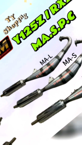 SHM YAMAHA Y125ZR Y125 EXHAUST PIPE CHAMBER 3 SCREW 75MM 80MM 100MM EKZOS EZOS PAIP CHAMBER 3 SKRU 125 PIPE