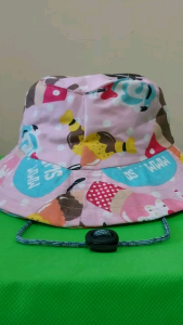Topi Karakter Lucu Anak Perempuan & Topi Bucket Rimba Bulat Unik