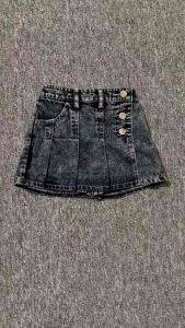 Arditaqueen | Setelan Kaos Anak perempuan kaos labubu viral dan rok jeans anak | kaos serut anak labubu | Kuromi | kudaponi