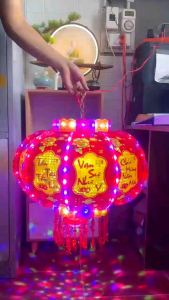 LỒNG ĐÈN LED ĐIỆN TỬ TỰ XOAY 360* #60  PHẢN QUANG CHỮ VIỆT MẪU MỚI SIÊU ĐẸP SIÊU BỀN