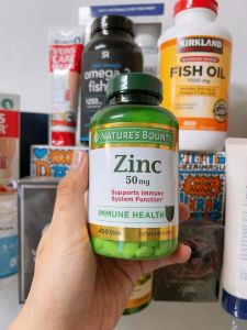 [ Date 9/ 2029 ] Kẽm Natures Bounty Zinc 50mg 400 viên Mỹ.