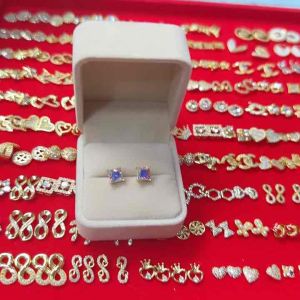 Stud Earrings Russian Stone