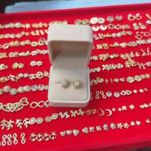 Stud Earrings Russian Stone