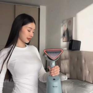 เตารีดไอน้ำพกพา Tefal DT9814 รุ่น Aerosteam พลังไอน้ำ 20g/min รีดแนวตั้ง–แนวนอน ร้อนเร็ว 1400W หน้าเซรามิก รีดง่ายทุกเนื้อผ้า